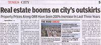 ORR property appreciation — Times of India