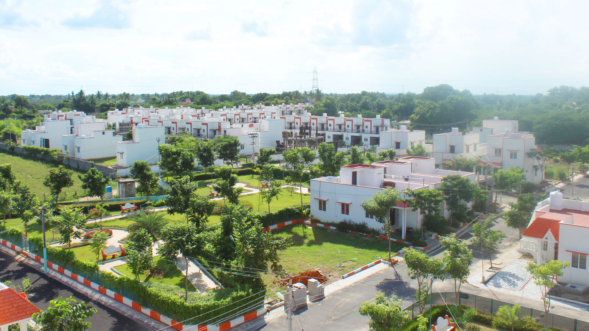 Suncity township top view